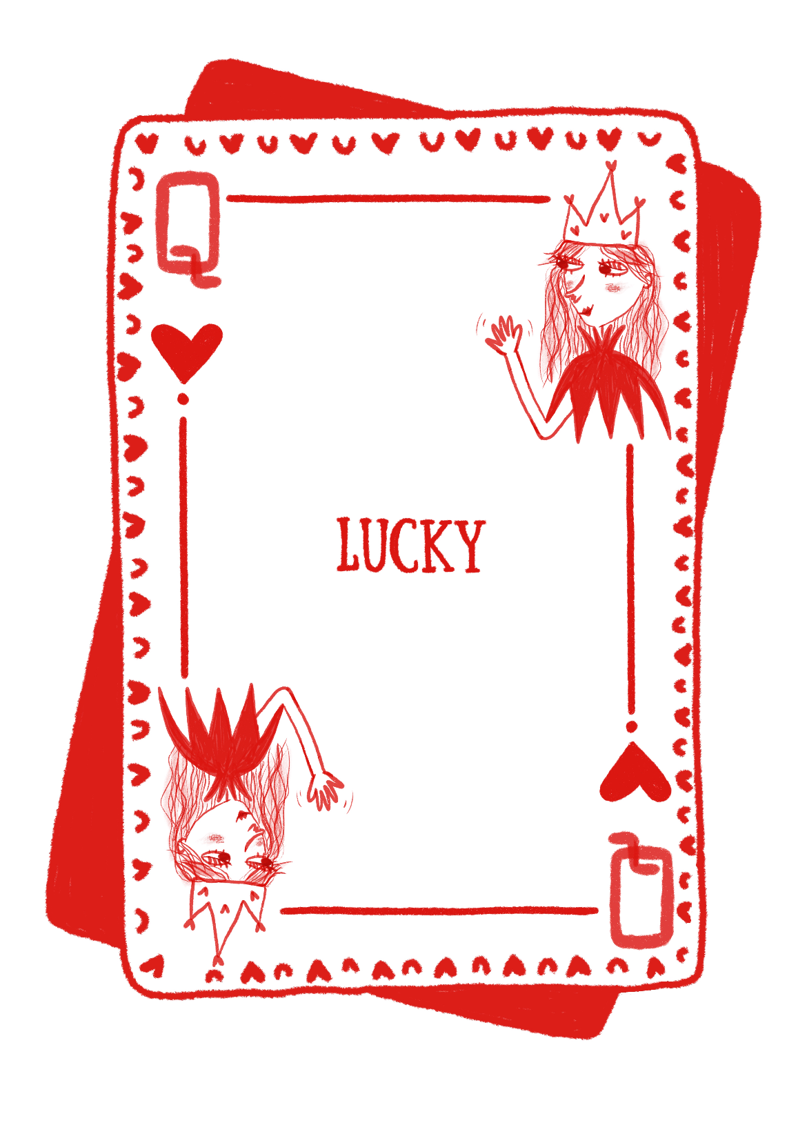 Lucky card print
