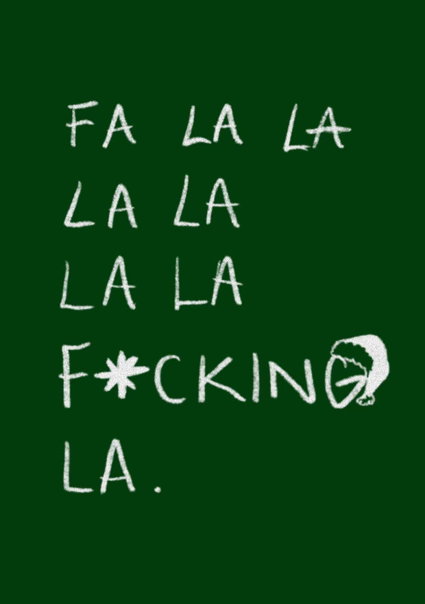 Bah Humbug greeting card