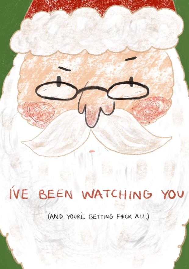 Bad Santa greeting card