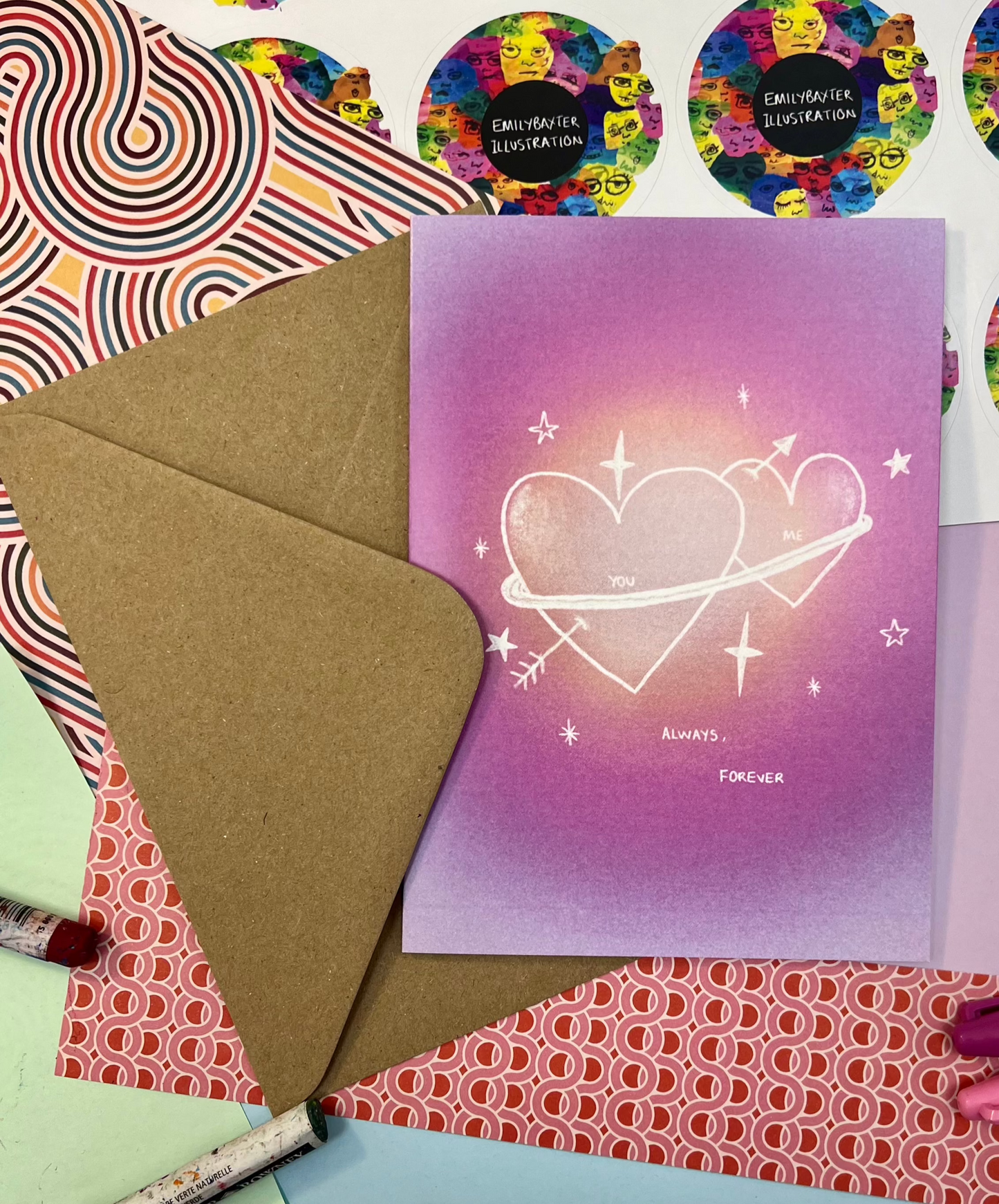 You & Me greeting card