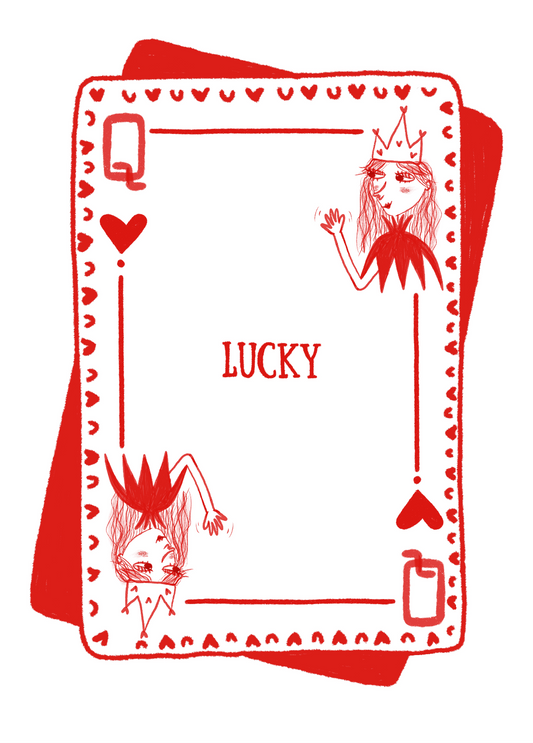 Lucky card print