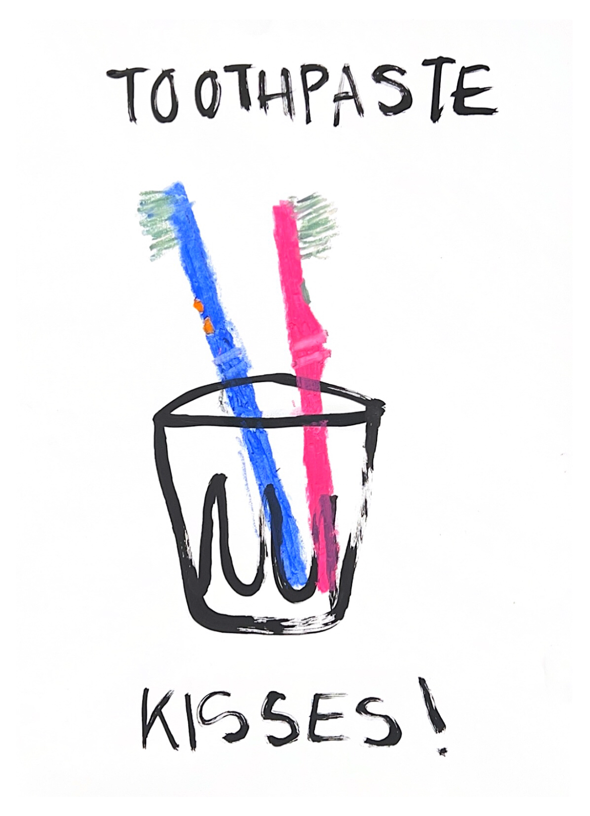 Toothpaste kisses