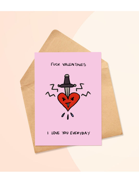 Fuck Valentines greetings card