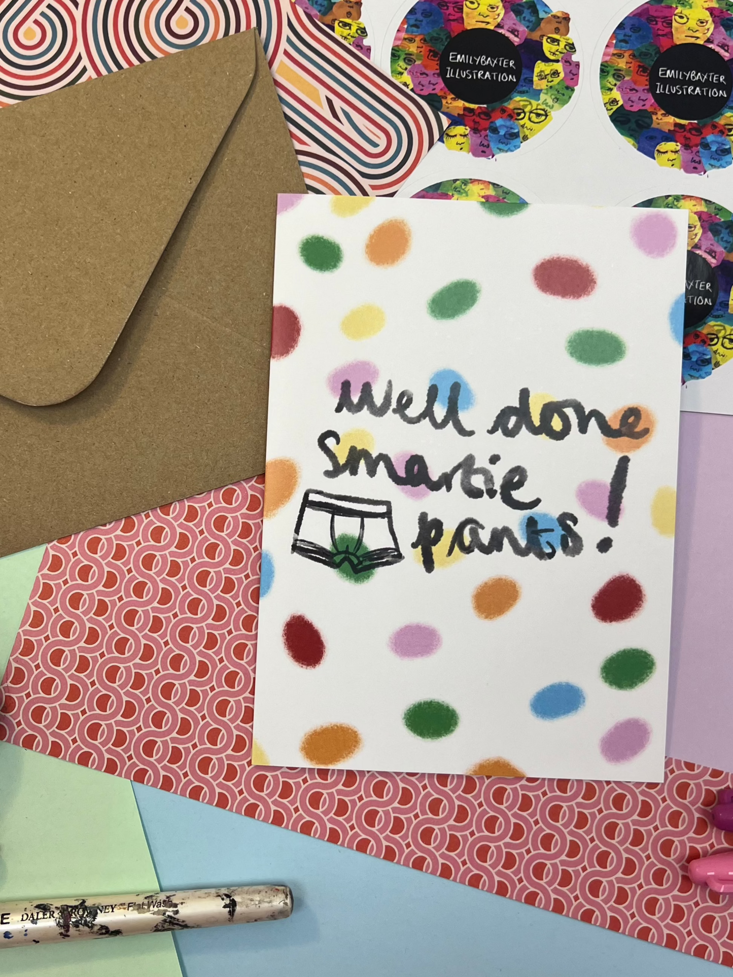 Smartie pants greeting card
