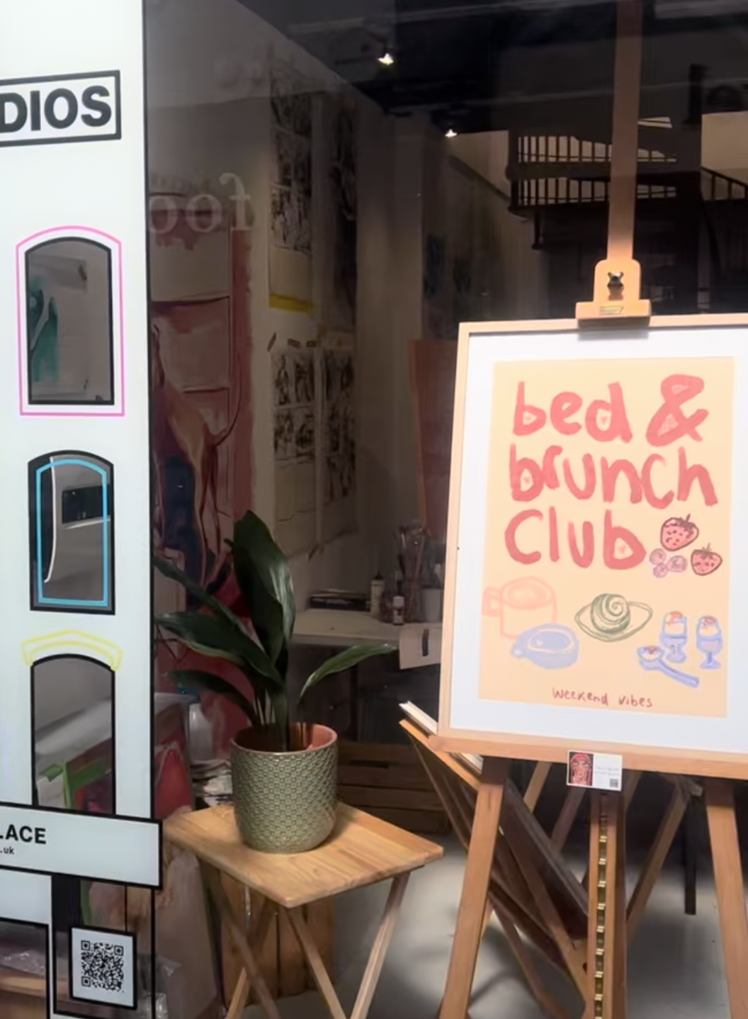 'Bed & Brunch Club' print